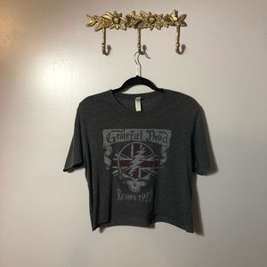 Grateful Dead Europe 1972 Crop Graphic Band Tee